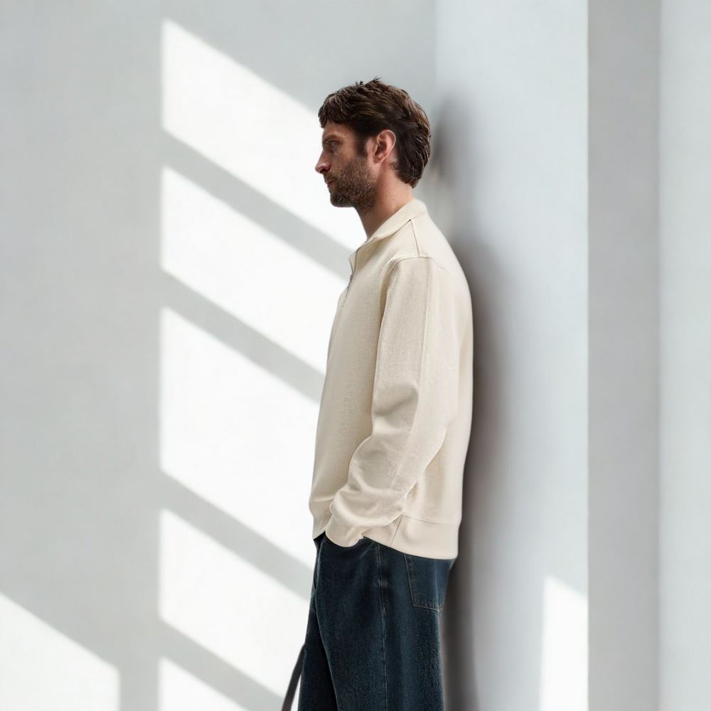 Bluza z zamkiem Oslo – Biały