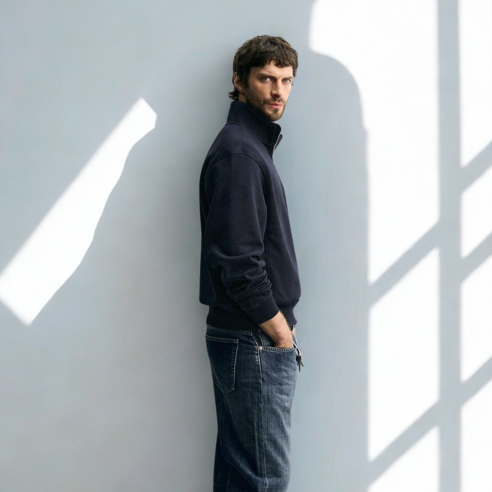 Bluza z zamkiem Oslo – Granatowy