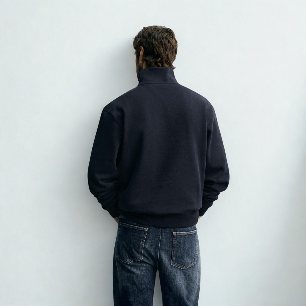 Bluza z zamkiem Oslo – Granatowy