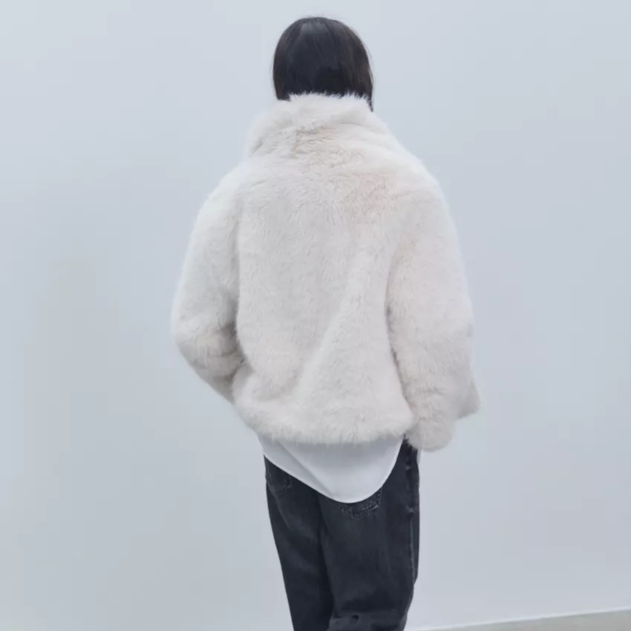 Sztuczne futro Moskwa - Białe