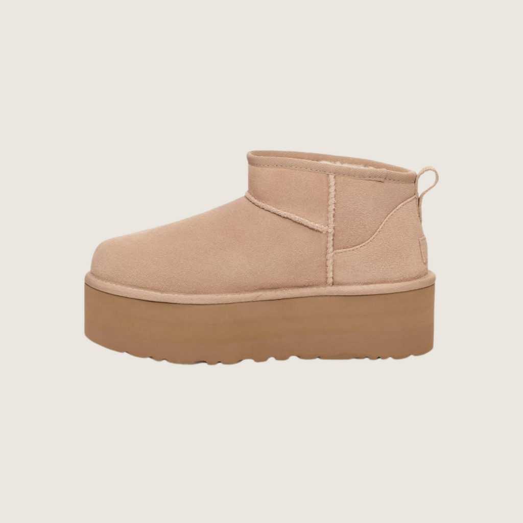 Mini botki na platformie Sydney® - Beżowy