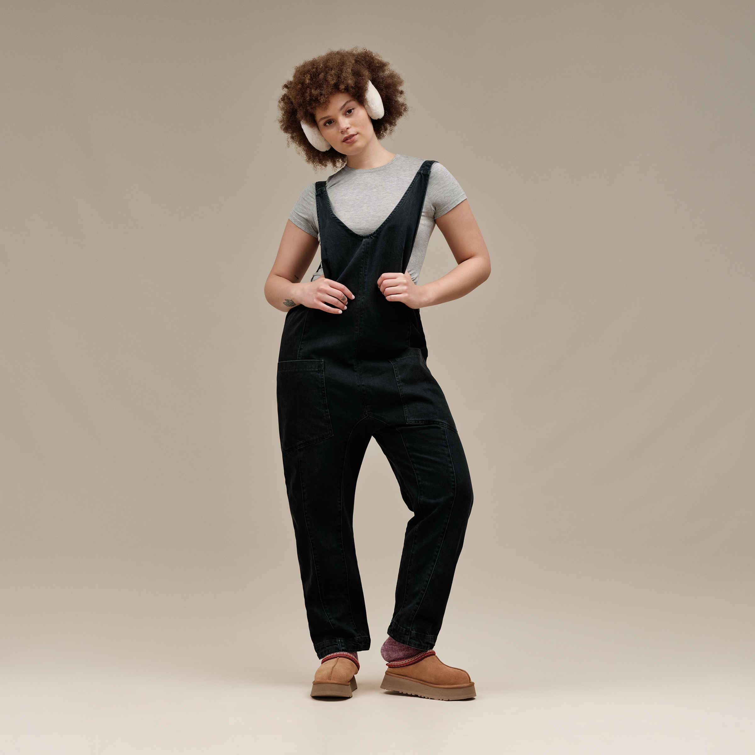 Klapki na platformie Sydney® - Brązowy