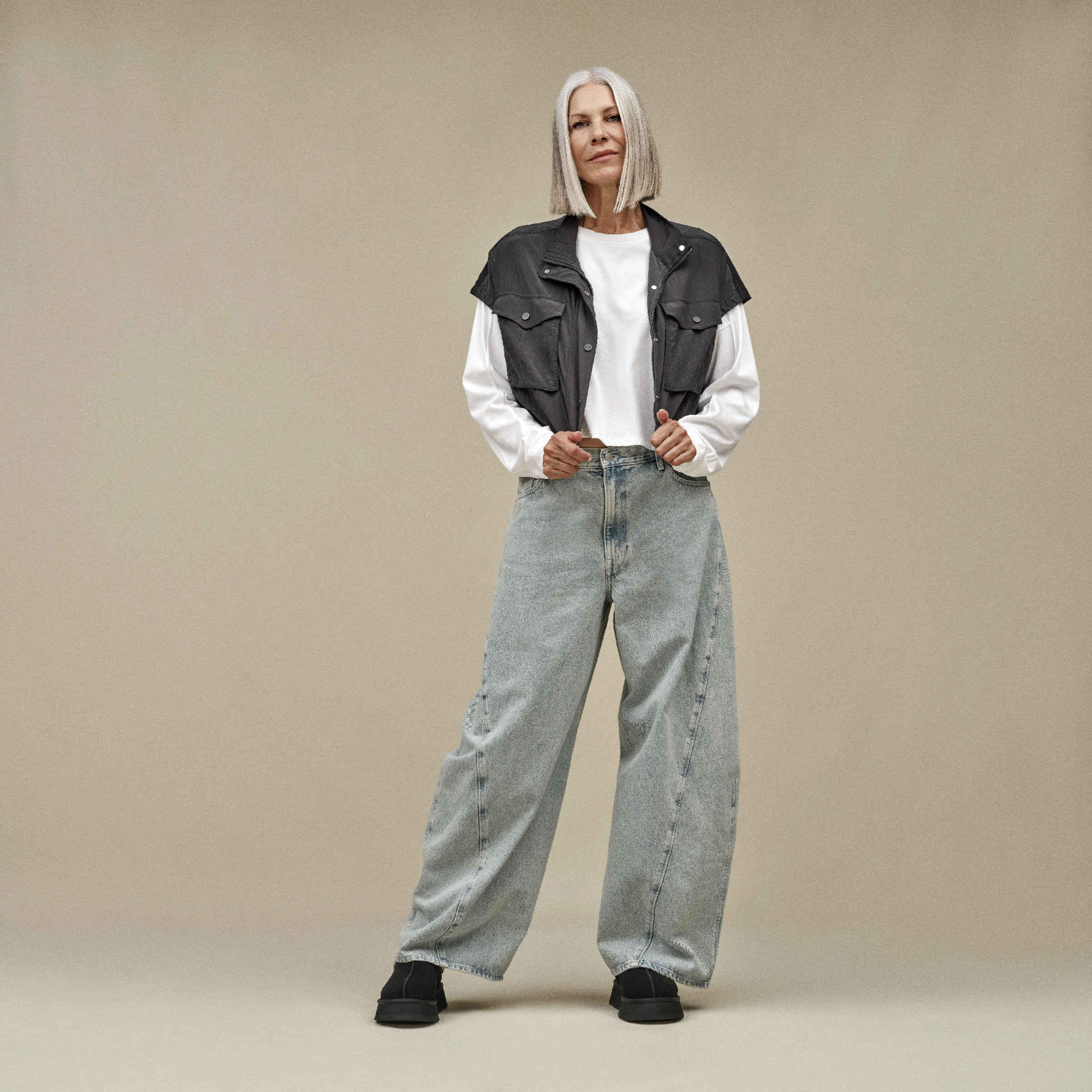 Klapki na platformie Sydney® - Czarny