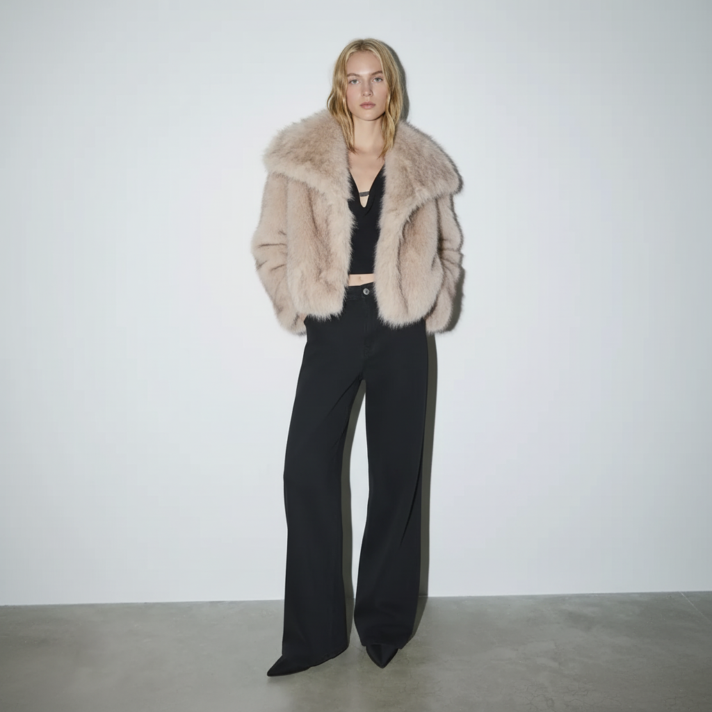 Sztuczne futro Moskwa - Beżowe